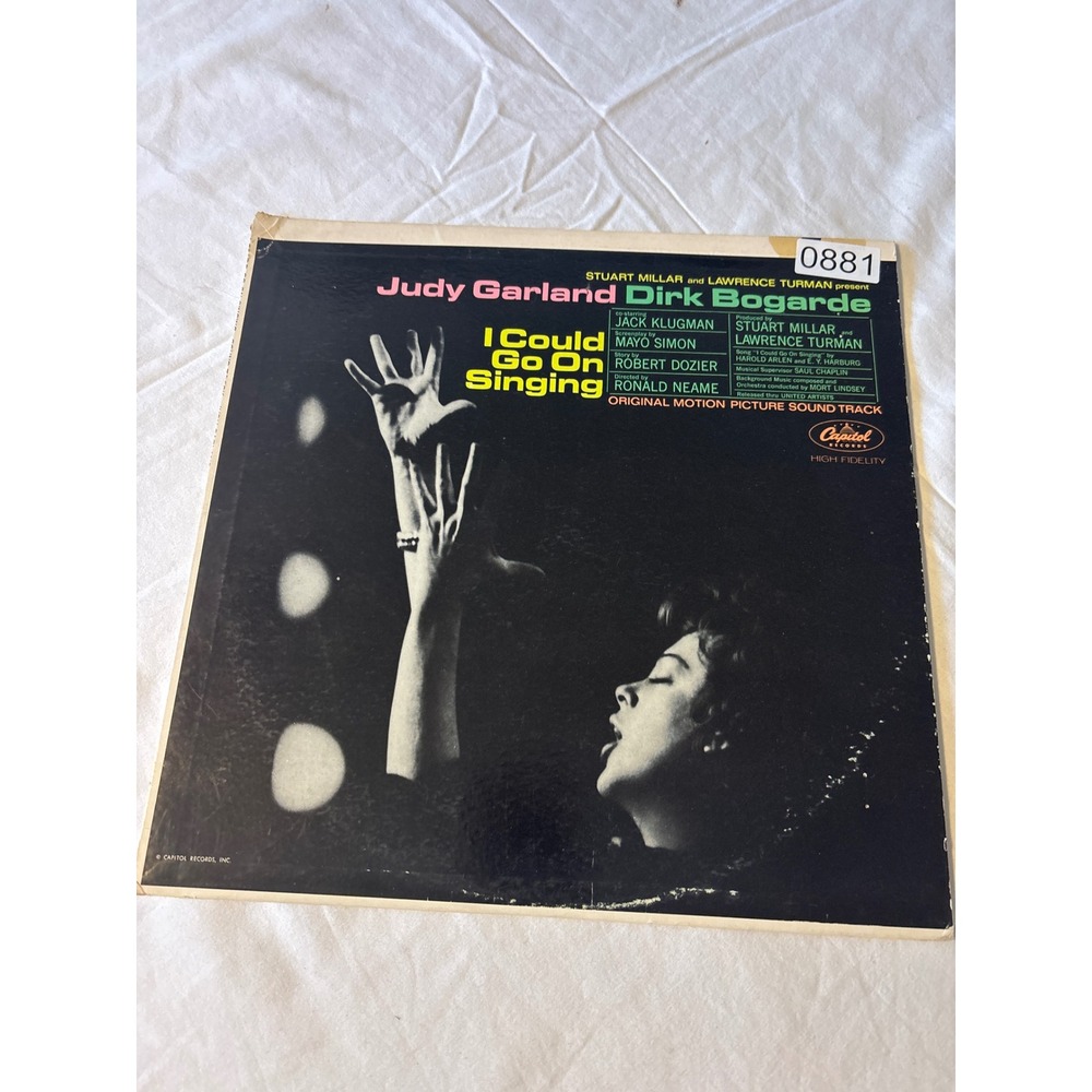 Capitol I Could Go On Singing Vinyl LP Judy Garland Dirk Bogarde 1963 Good 0881